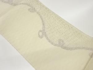 紗紬すくい織抽象模様織出し袋帯